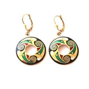 Christmas Wreath Dangle Earrings